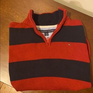 💥Tommy Hilfiger Boys 16-18 Zip Sweater! 😄